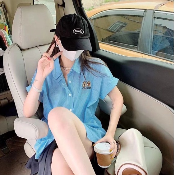 Mũ Lưỡi Trai Cotton Màu Trơn In Chữ Phong Cách Hàn Quốc
