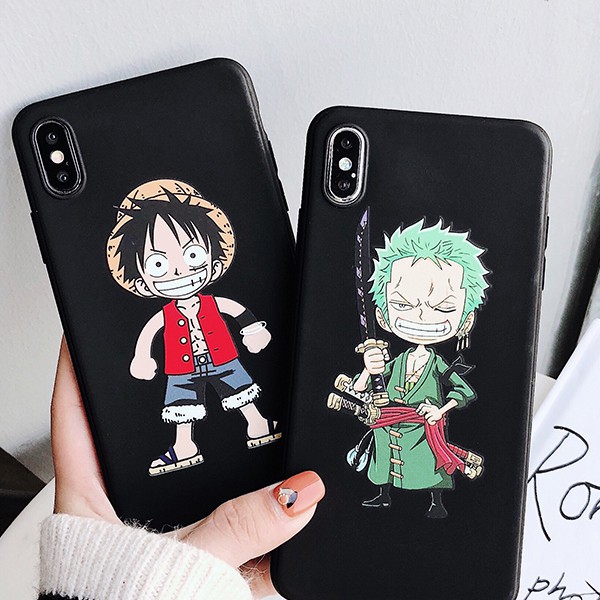 Ốp lưng iphone One Piece TPU trơn dẻo mềm 5/5s/6/6plus/6s/6splus/7/7plus/8/8plus/x/xr/xs/11/12/pro/max/plus/promax