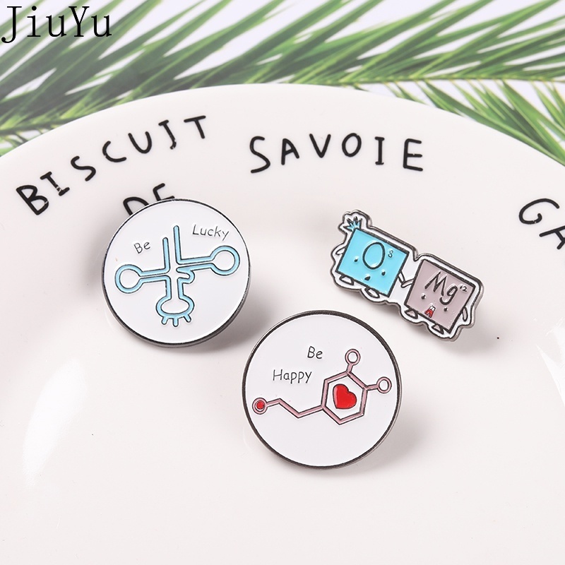 Ghim Cài Áo Kim Loại Tráng Men Hình Chai Hóa Học Ngộ Nghĩnh