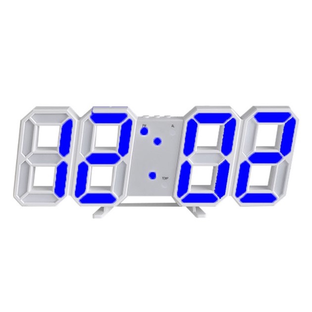 Đồng hồ led 3D thông minh để bàn treo tường báo thức cao cấp chính hãng D-ZINER H01 trang trí nhà cửa