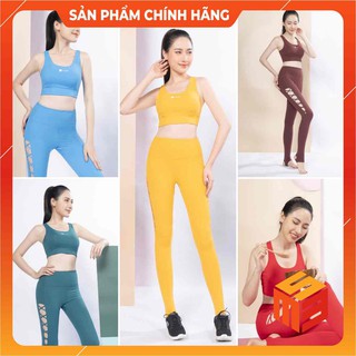 Đồ tập yoga nữ dẫm gót, bộ đồ tập yoga bra và legging dài dẫm gót Lily Luxury Livan Sport LV21212203