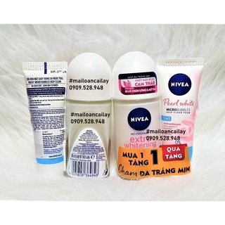 Nivea lăn nữ EXTRA WHITENING tặng sữa rửa mặt 20g