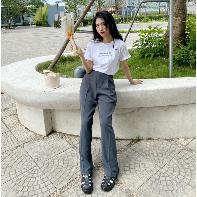 Áo Phông Nữ Chất Cotton lên Form vừa Rêu Dễ Mặc Ống Tay Sắn Ngắn Áo Thun Cộc In Chữ Dễ Mặc Dễ Phối Phong Cách HàQuốc