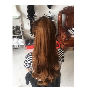 Ngoặm xoăn bấm phồng chân tóc - ảnh thật shop chụp 