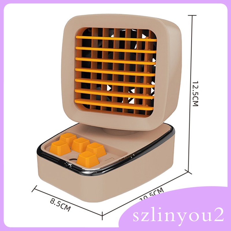 In Stock  Personal Tabletop Mini Air Cooler Fan Aromatherapy Fan for Home Office