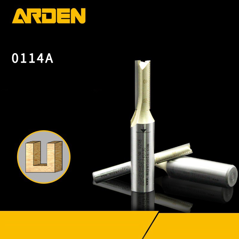 ARDEN 114A - Mũi dao CNC thân 6.35 và 12.7 cắt phá 2 lưỡi thẳng