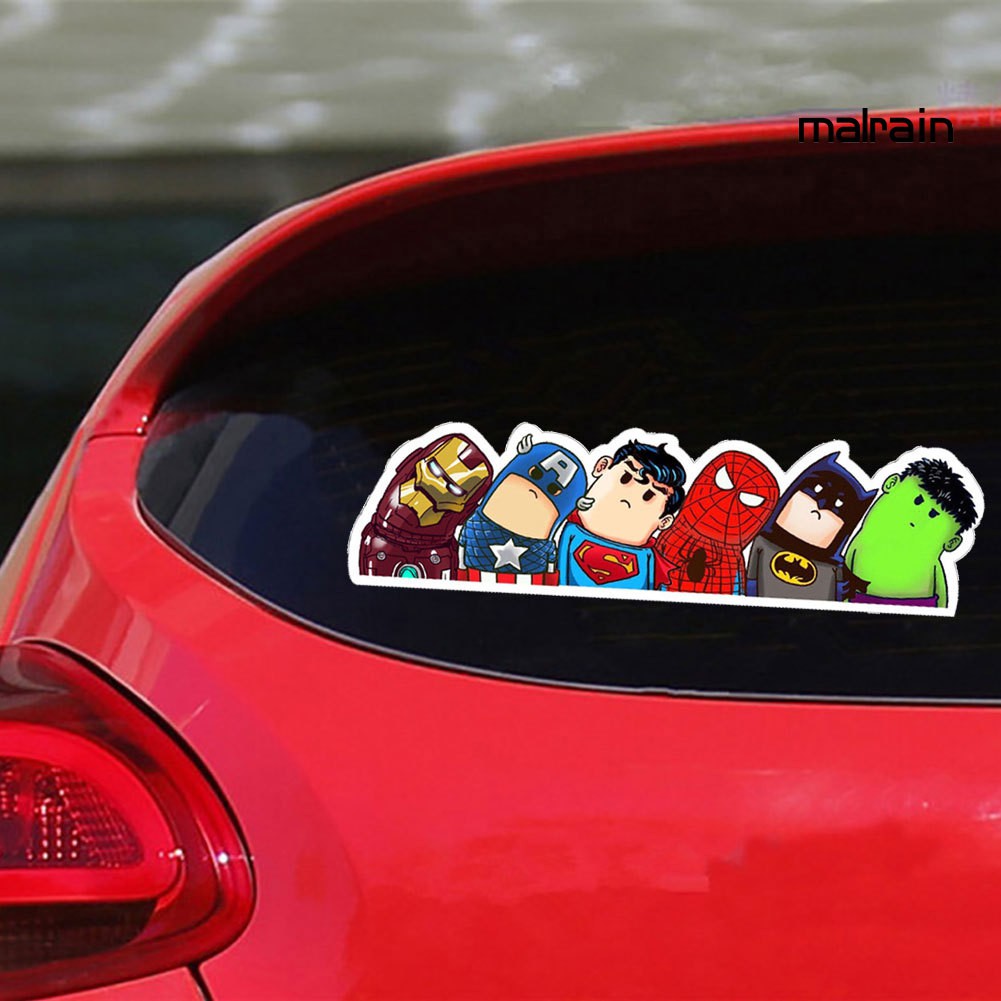 Miếng dán xe hơi hình siêu anh hùng độc đáo