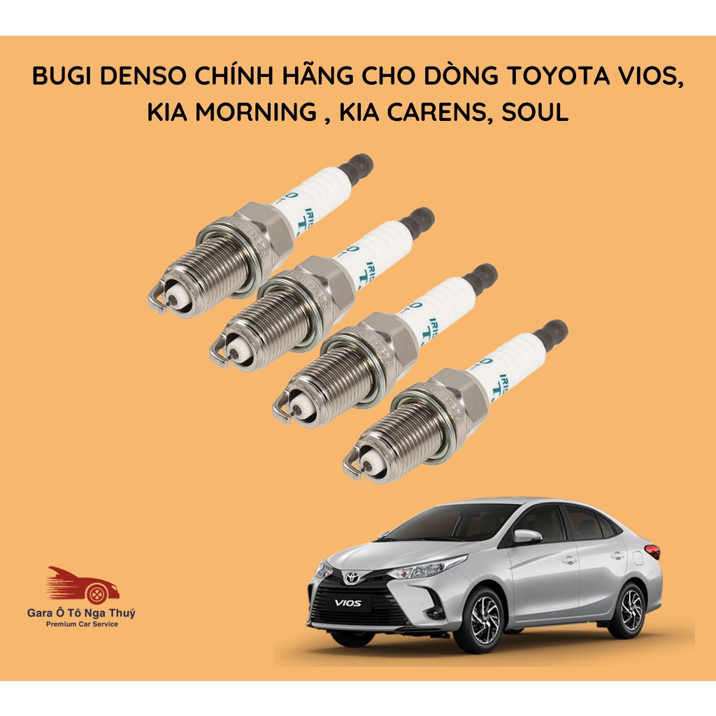 BUGI CAO CẤP DENSO IRIDIUM IK16TT CHO TOYOTA VIOS, KIA CARENS, KIA MORNING