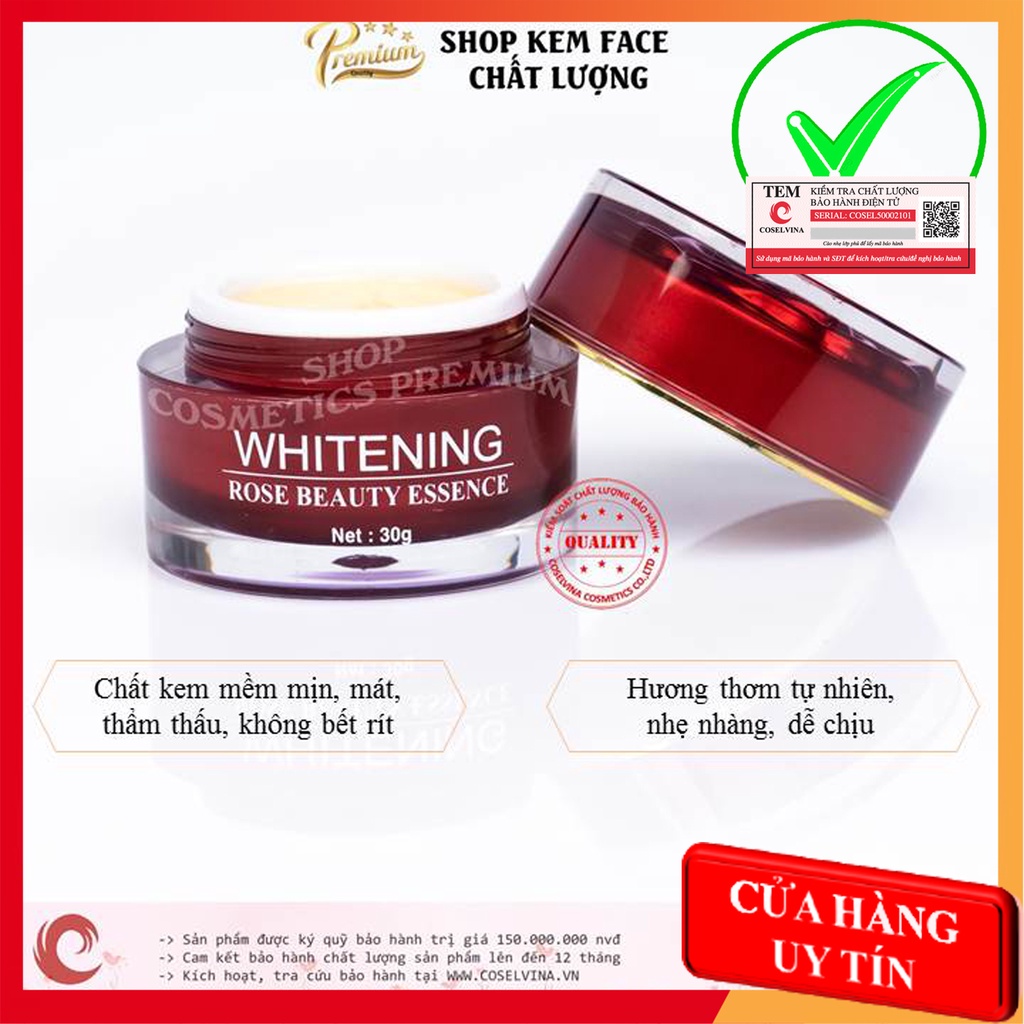Kem nám Hoa Hồng 30g dưỡng trắng, xóa tàn nhang, đồi mồi