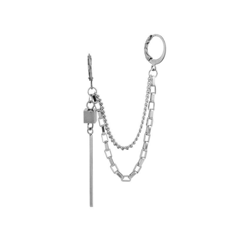 Khuyên Kẹp Vành Tai Thiết Kế Đơn Giản Phong Cách Hip Hop Thời Trang Cá Tính