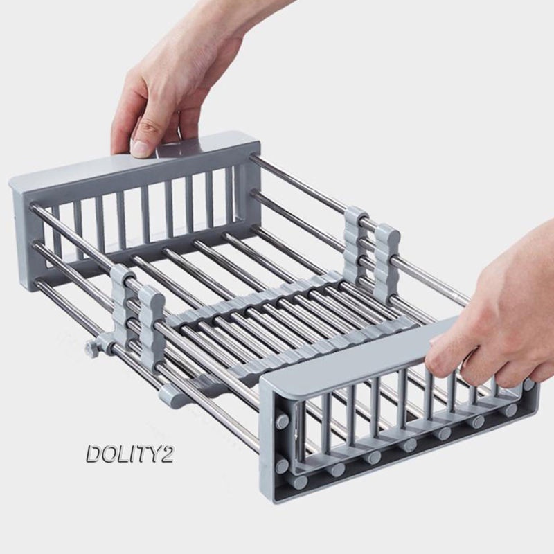 Giá để ráo nước trái cây rau củ quả bằng thép không gỉ điều chỉnh được