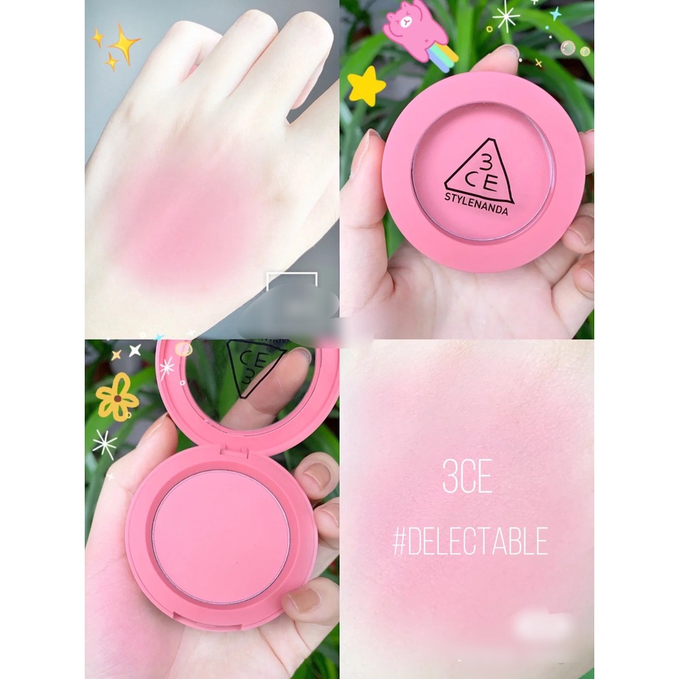 Phấn Má Hồng 3CE Mood Recipe Face Blush [Nude Peach- Mono Pink- Rose Beige- Full Off Charm-Kinda Shy] | BigBuy360 - bigbuy360.vn