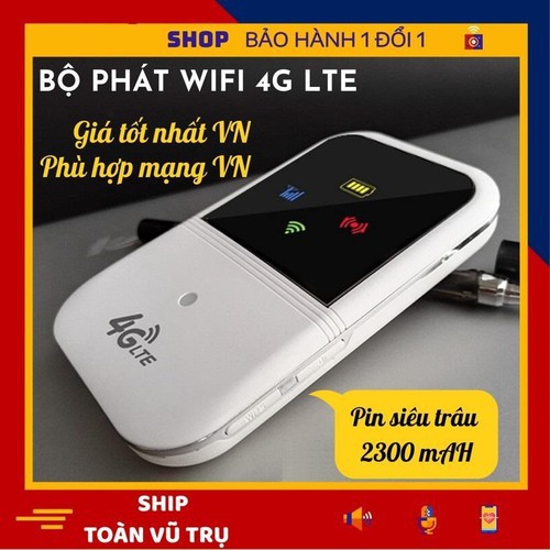 Cục Phát Wifi 4G LTE- wifi di động 4G- Phát wifi bằng sim 3G 4G