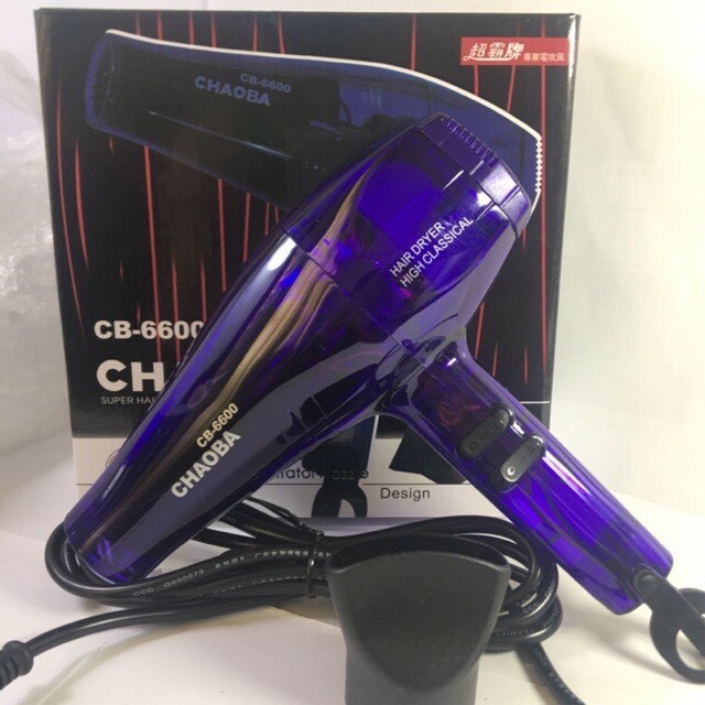 Máy Sấy Tóc Công Suất Cao Chaoba CB - 6600 Bảo Hành 6 tháng