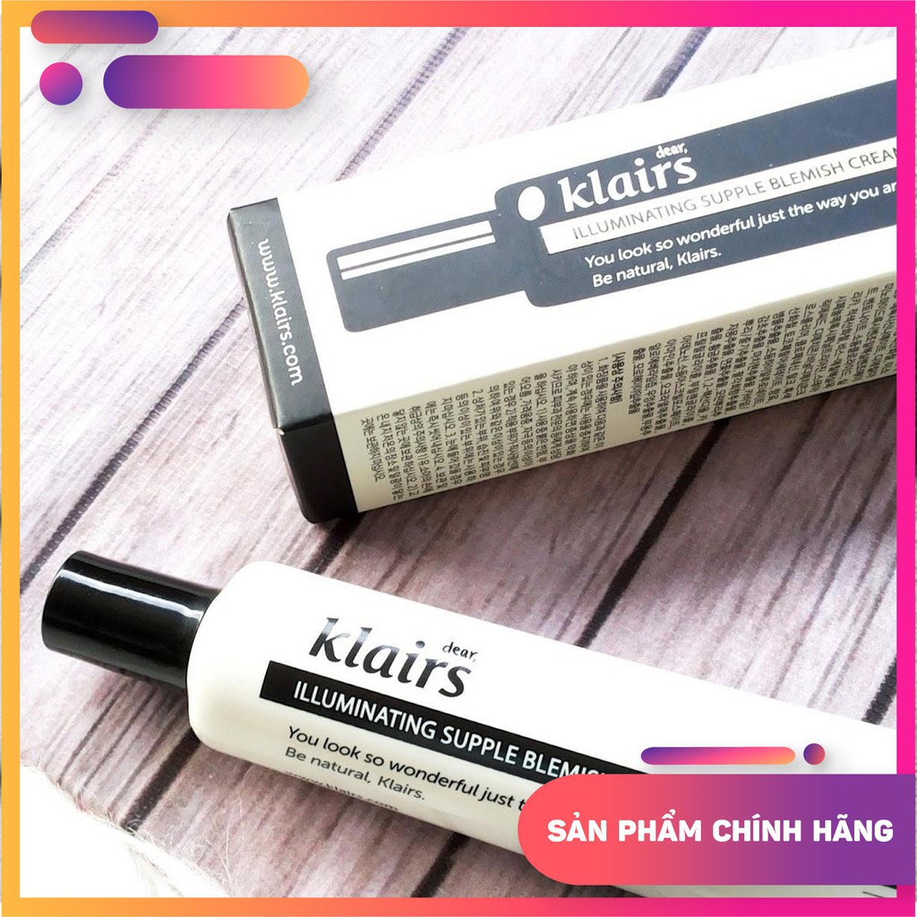 Kem Nền Che Phủ Tự Nhiên Klairs Illuminating Supple Blemish Cream 40ml - Hàn Quốc Chính Hãng