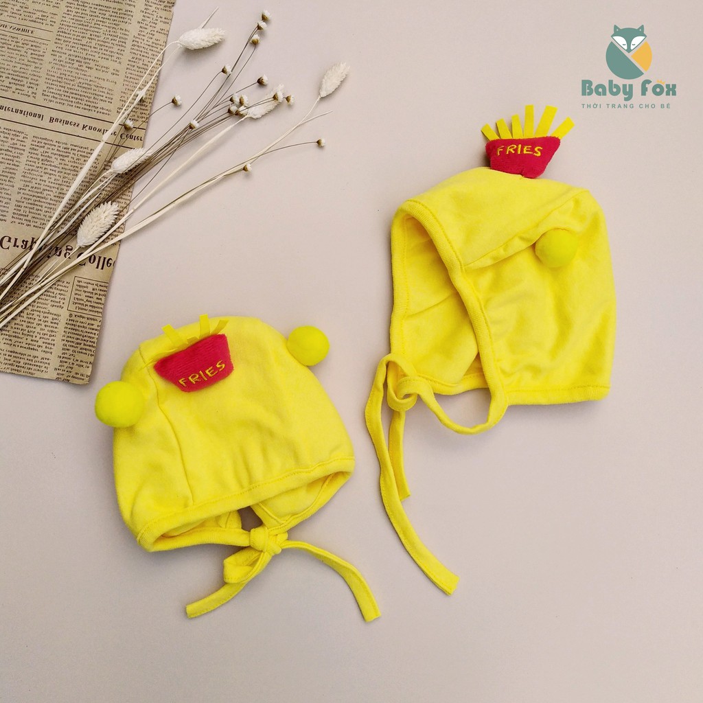 (CÓ SẴN - MADE IN KOREA) Mũ nón cotton quả bông che thóp Hàn quốc đáng yêu cho bé - ảnh thật shop chup