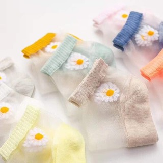 Sét 10 đôi tất lưới hoa cúc siêu xinh