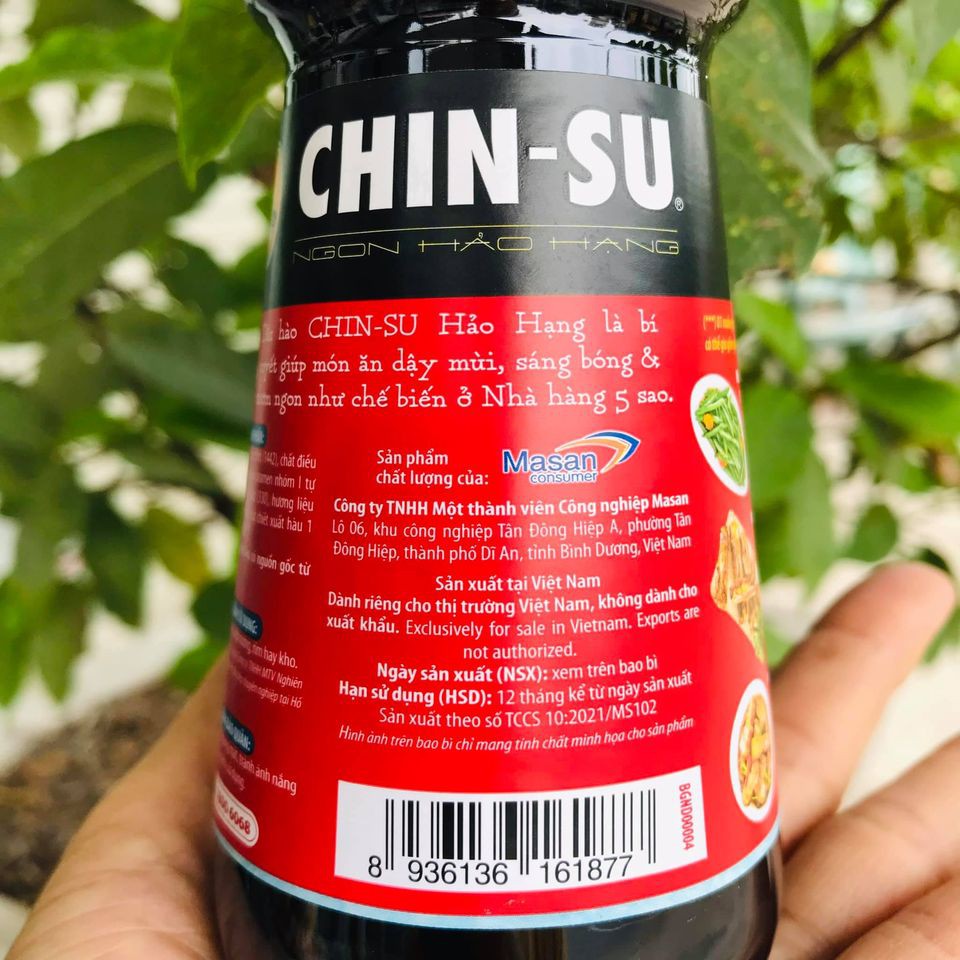 Dầu hào Chin-su chai 400g - hàu tự nhiên