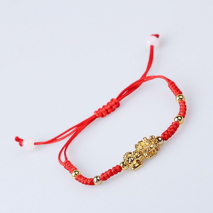 VÒNG TAY TỲ HƯU CHARM CHÂU VÀNG