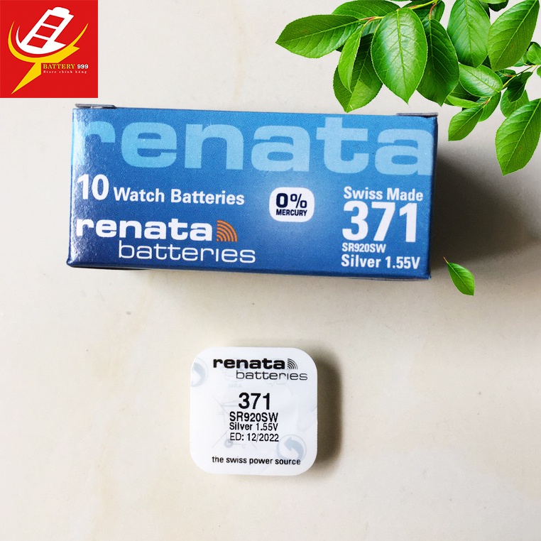 Pin Đồng Hồ Renata SR920SW/ 371 Vỉ 1 Viên- Hàng Chính Hãng