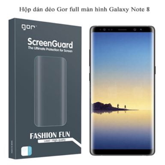Dán Dẻo Full Màn Hình 3D Galaxy Note 8 Chính Hãng Gor