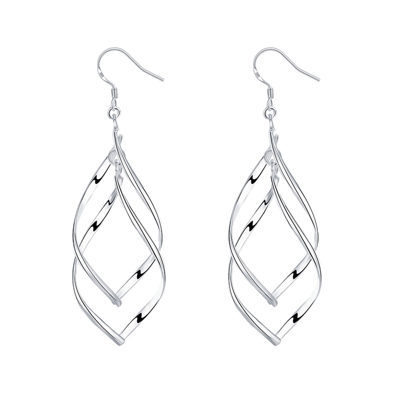 Đôi Khuyên Tai Dáng Dài Chất Liệu Bạc 925 Thời Trang Cho Nữ