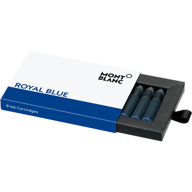 [Chính Hãng][Mực Xanh]Mực Bút Máy Montblanc Ink Cartridge 8 Ống Royal Blue 105193