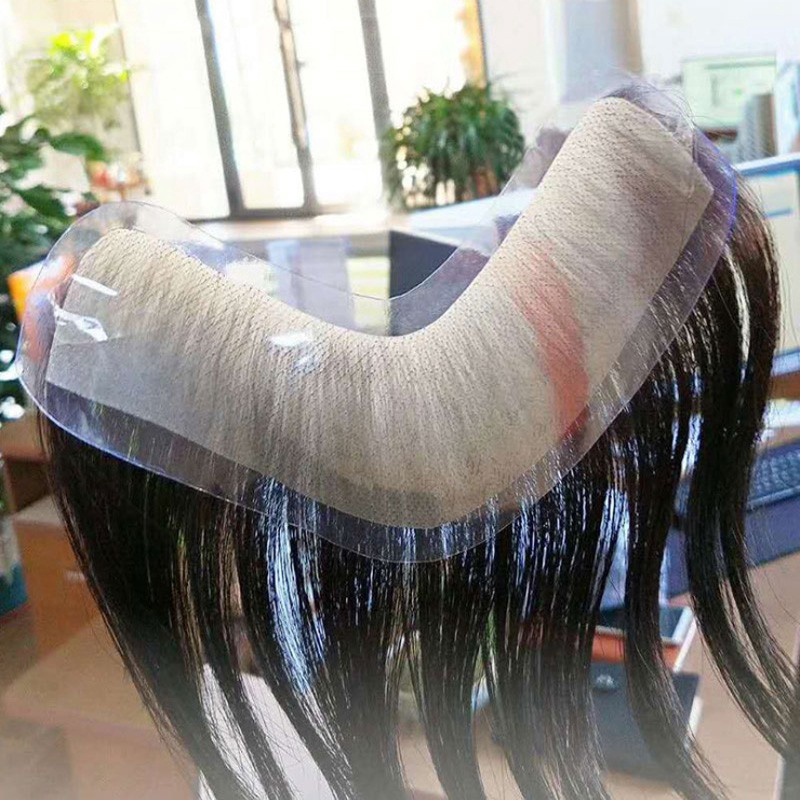 Tóc giả nối dài đường chân tóc trước trán chất lượng cao cho nam