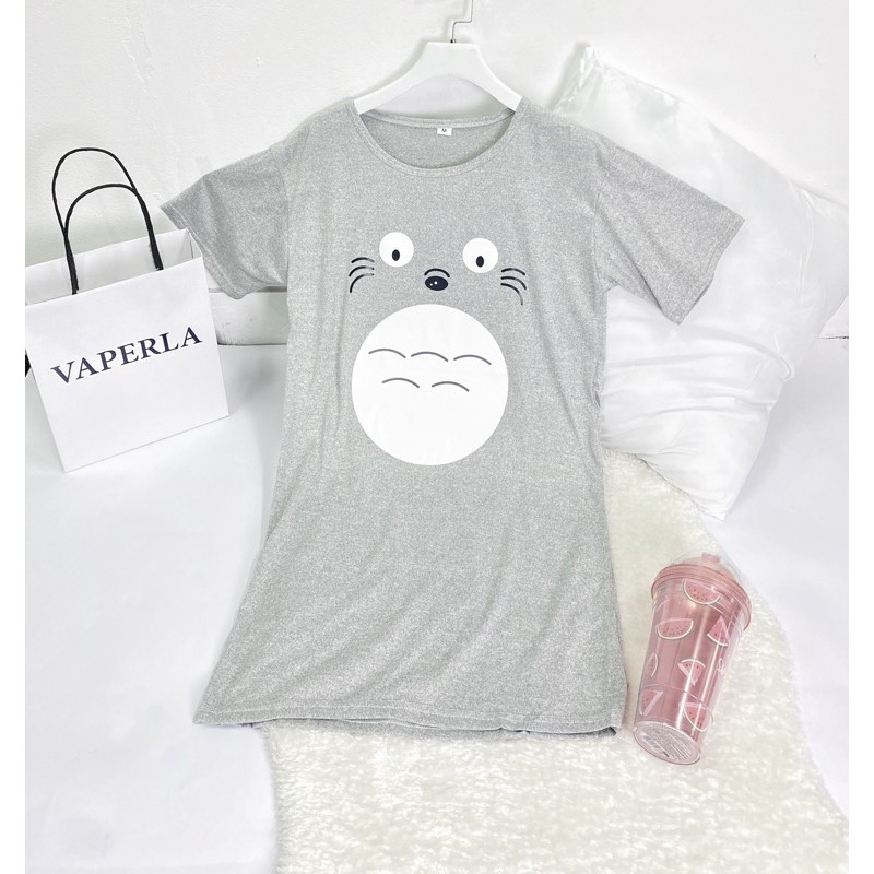 VAPERLA Váy ngủ mùa hè cotton Totoro