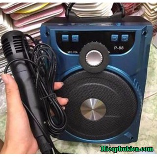 [Nhập mã ELMI01 giảm 10%][Tặng Micro] Loa Karaoke Bluetooth P89 | Loa xách tay P89 P88 | Loa hat karaoke P89
