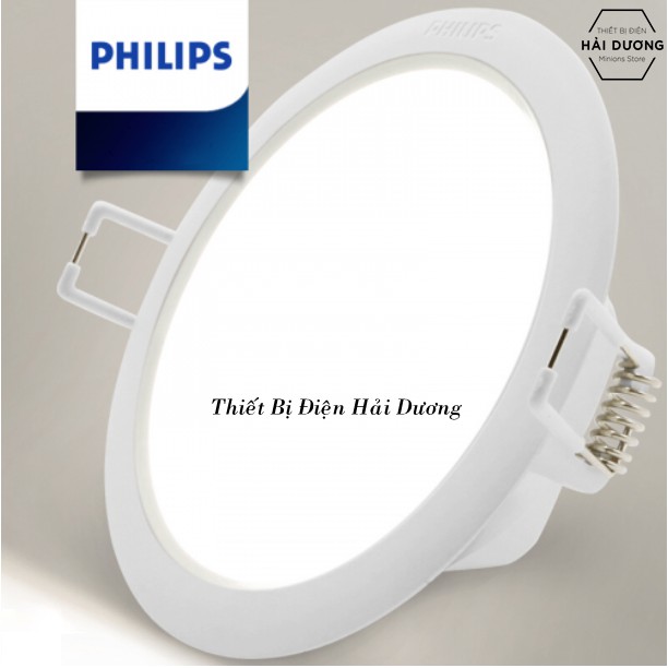 Combo Bộ 6 Đèn Led Downlight Âm Trần Philips 59448 MESON 105 7W - 59449 MESON 105 9W - 59464 MESON 125 13W Công Nghệ Eye