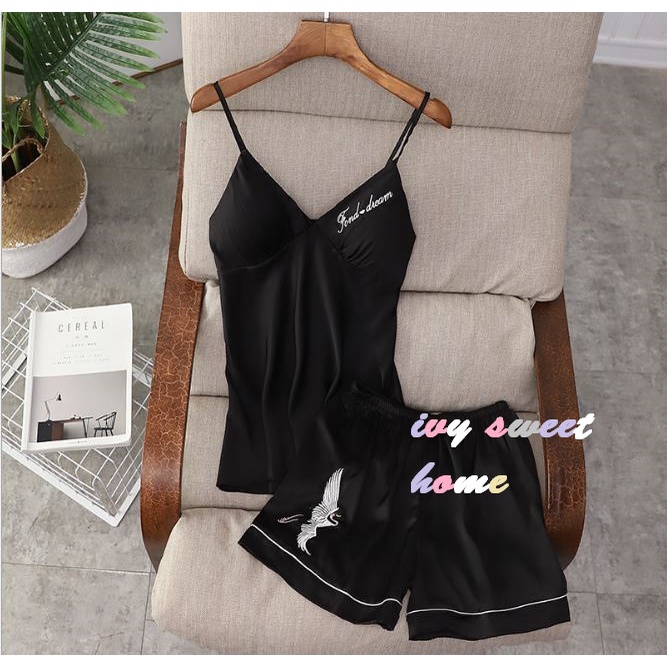 Bộ Hai Dây Ngắn  Đồ Mặc Nhà Mùa Hè  IVY334