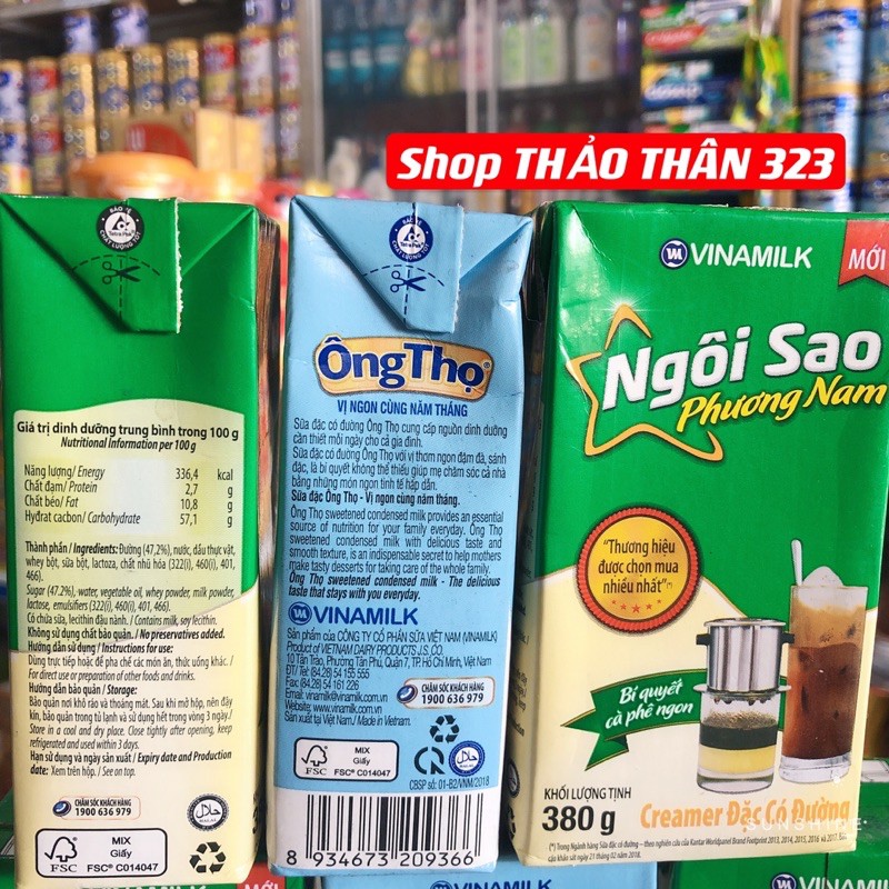 Sữa Đặc Ông Thọ Cao Cấp Có Đường -Hộp Giấy 380 gram
