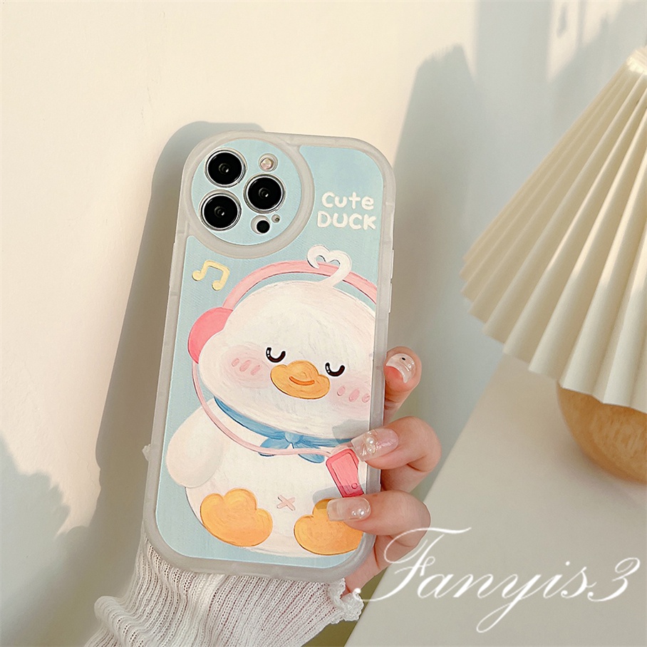 Ốp Điện Thoại Mềm Trong Suốt In Hình Vịt Hoạt Hình Cho iphone 15 14 13 12 11 pro max x xr xs max 8 7 6 6s plus se 2020
