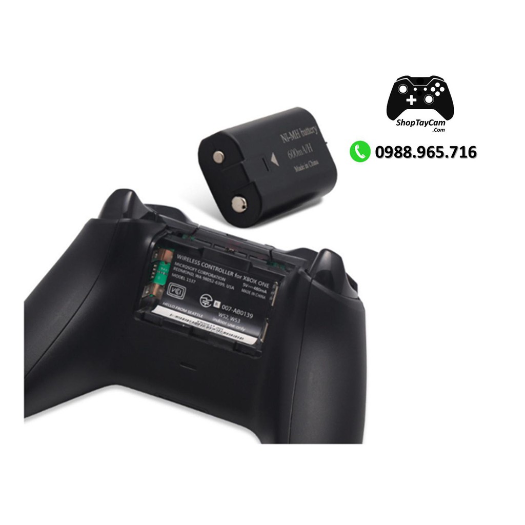 Bộ Pin Sạc 2 Pin Sạc Cho Tay Cầm Xbox One / Xbox One S Controller Hàng Chính Hãng DOBE | TOP BÁN CHẠY