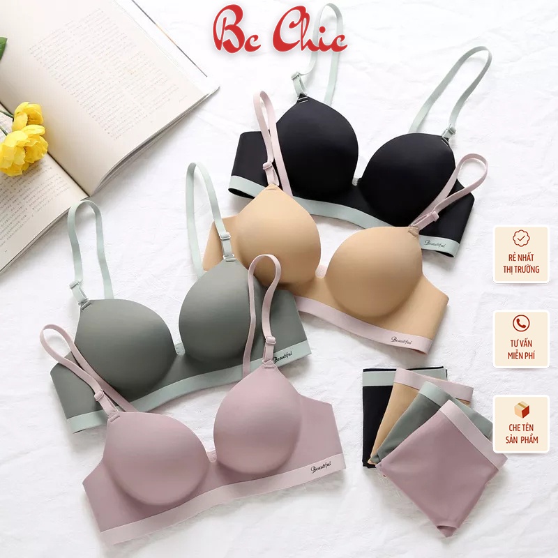 Áo Lót Nữ , Áo Ngực Nữ đúc su Beautiful không gọng mềm mại sexy điệu đà BC_CHIC LINGERIE