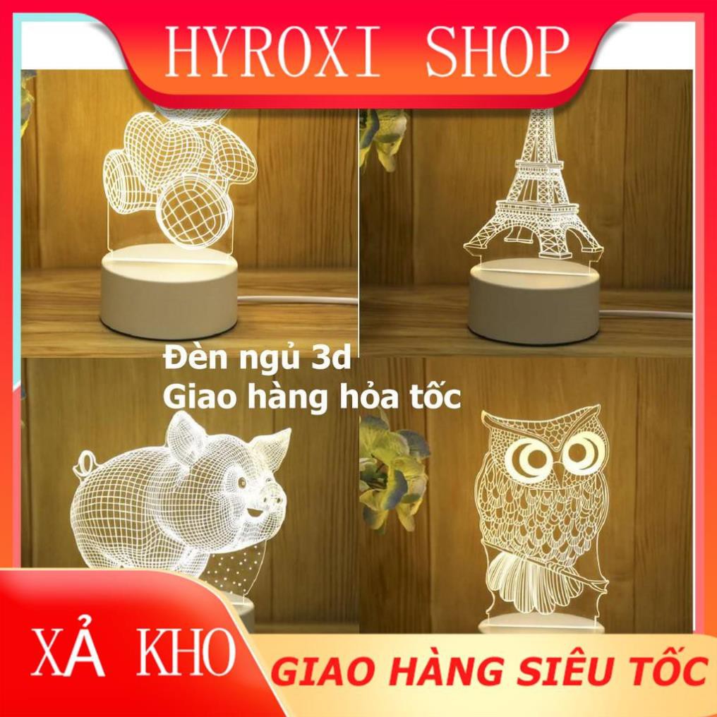 Đèn Ngủ 3D Led Nhiều Mẫu Hình Cực Đẹp Lamp 3D HYROXISHOP