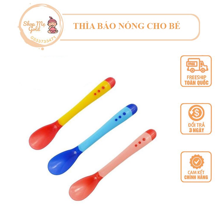 Thìa Silicon Báo Nóng Cho Bé Ăn Dặm Giúp Bé Ăn Ngon