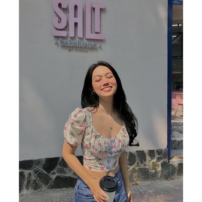 (feedback, hoả tốc, ảnh thật)MARRY_CROPTOP🥒(ÁO CÚP NGỰC TAY PHỒNG)