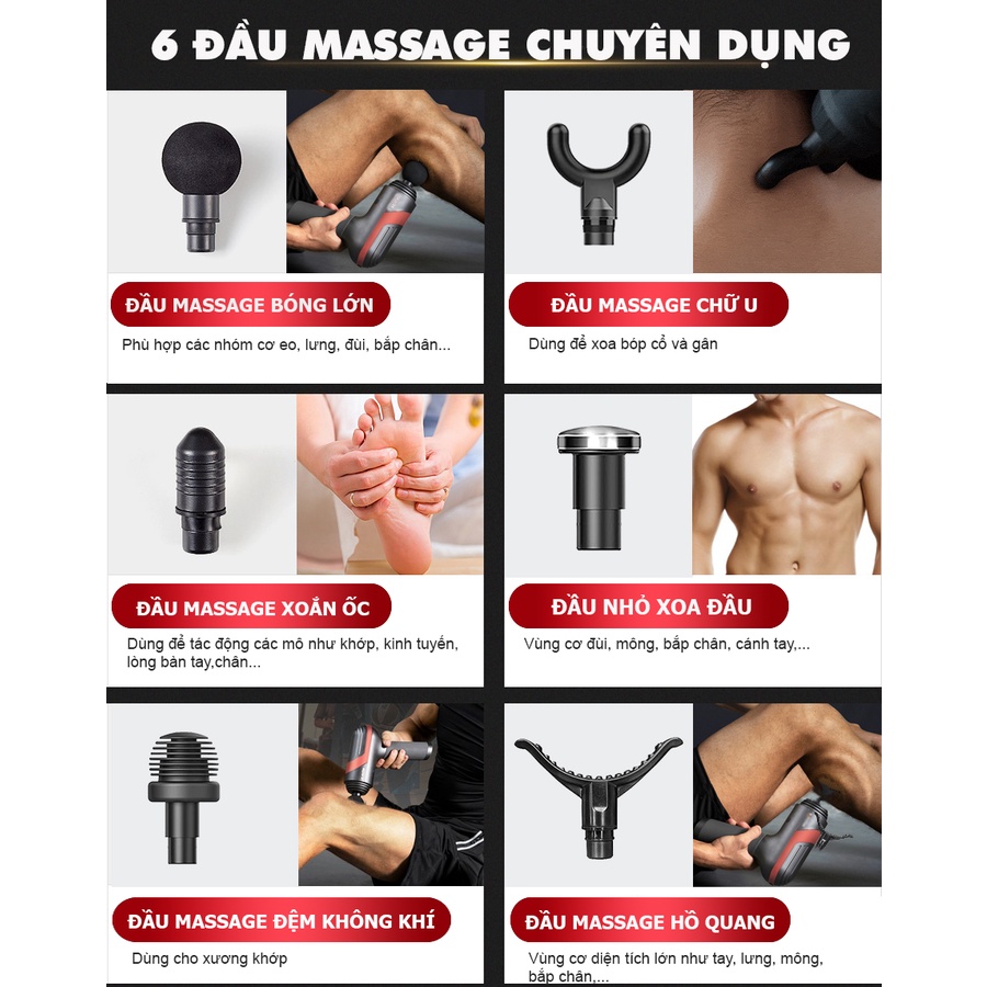 Súng massage toàn thân OKACHI LUXURY JP-i5 Pro