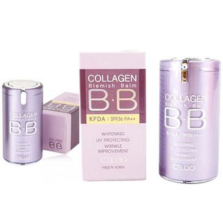 Kem Nền BB Collagen Cellio Tím