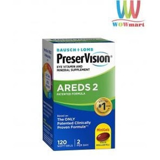 Viên uống sáng mắt cho người lớn Preservision AREDS Lutein 120 Softgels