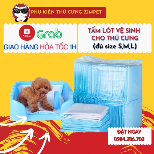 [BÁN LẺ] TẤM LÓT VỆ SINH CHO CHÓ MÈO size to