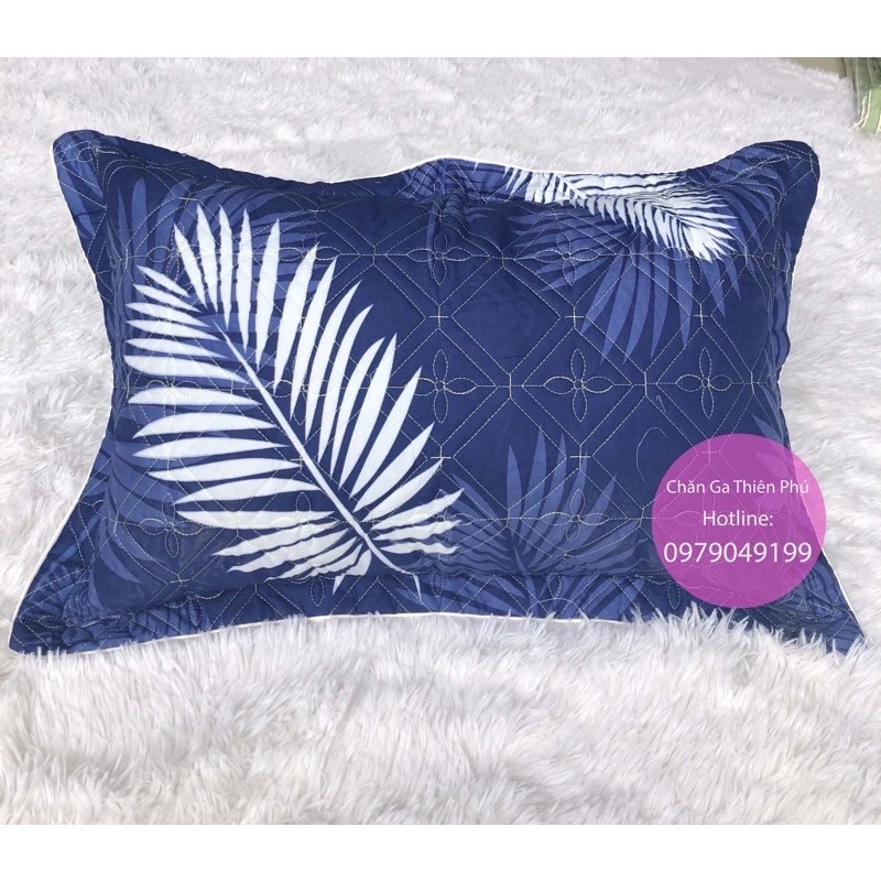 Vỏ Gối Đầu Cotton Poly Trần Bông Dày Dặn ( 2 Chiếc ) Kích Thước : 45cm x 65cm