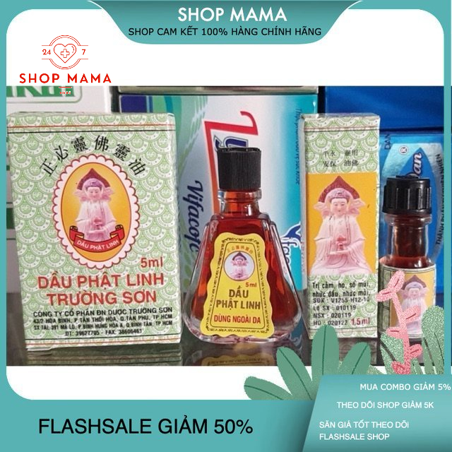 DẦU PHẬT LINH TRƯỜNG SƠN 5ml- Dầu Nóng Giải Cảm