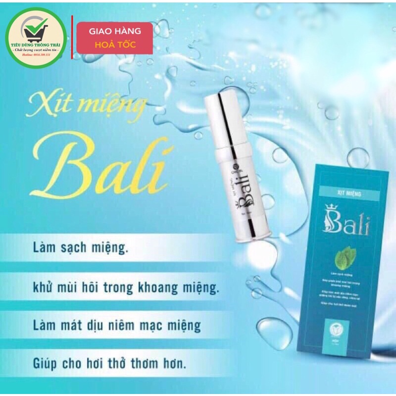 XỊT THƠM MIỆNG BALI 10ML