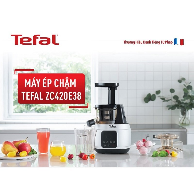 Máy Ép Trái Cây Tốc Độ Chậm Tefal ZC420E38