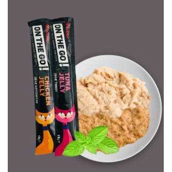 XỐT Tuna Jerry dạng que- snack dạng xốt làm thức ăn chính hoặc bánh thưởng cho mèo vị cá ngừ