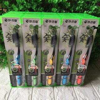 Bàn Chải Đánh Răng Than Tre Hàn Quốc Combo 10 cái