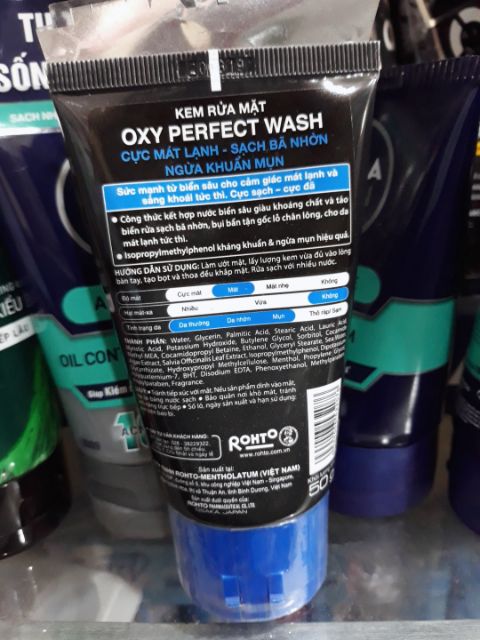 Kem Rửa Mặt Dành Cho Nam Oxy Perfect Wash 50g